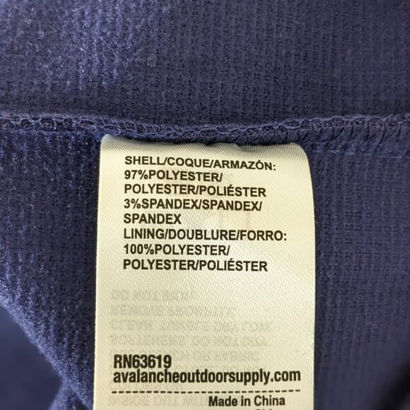 Avalanche Mens Blue Hoodie Sweatshirt Size S Hiking Thermal Fleece Pullover NWT - Picture 12 of 12